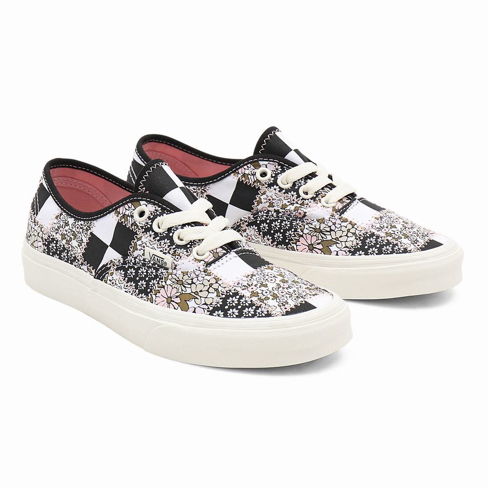 Women\'s Vans Patchwork Floral Authentic Sneakers Multicolor | USA19475