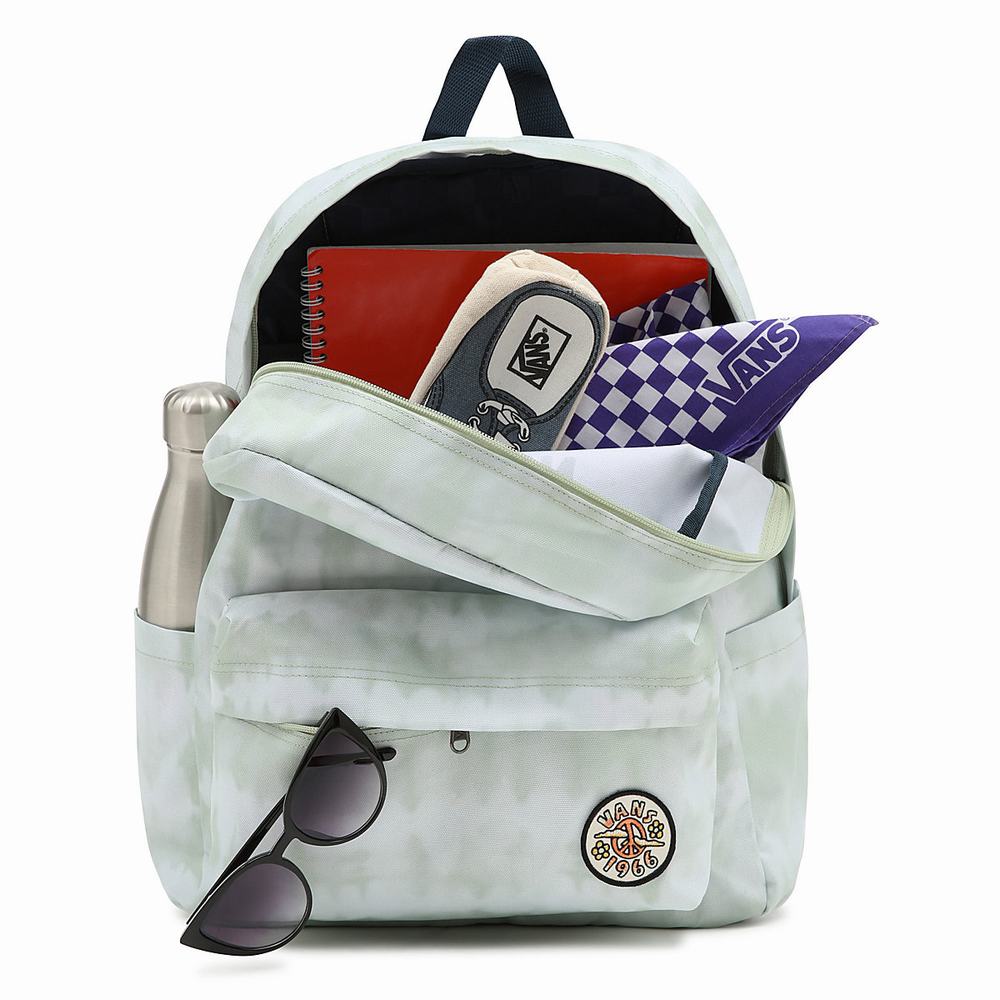 Women's Vans Peace of Mind Old Skool H2O Backpacks Green | USA13409