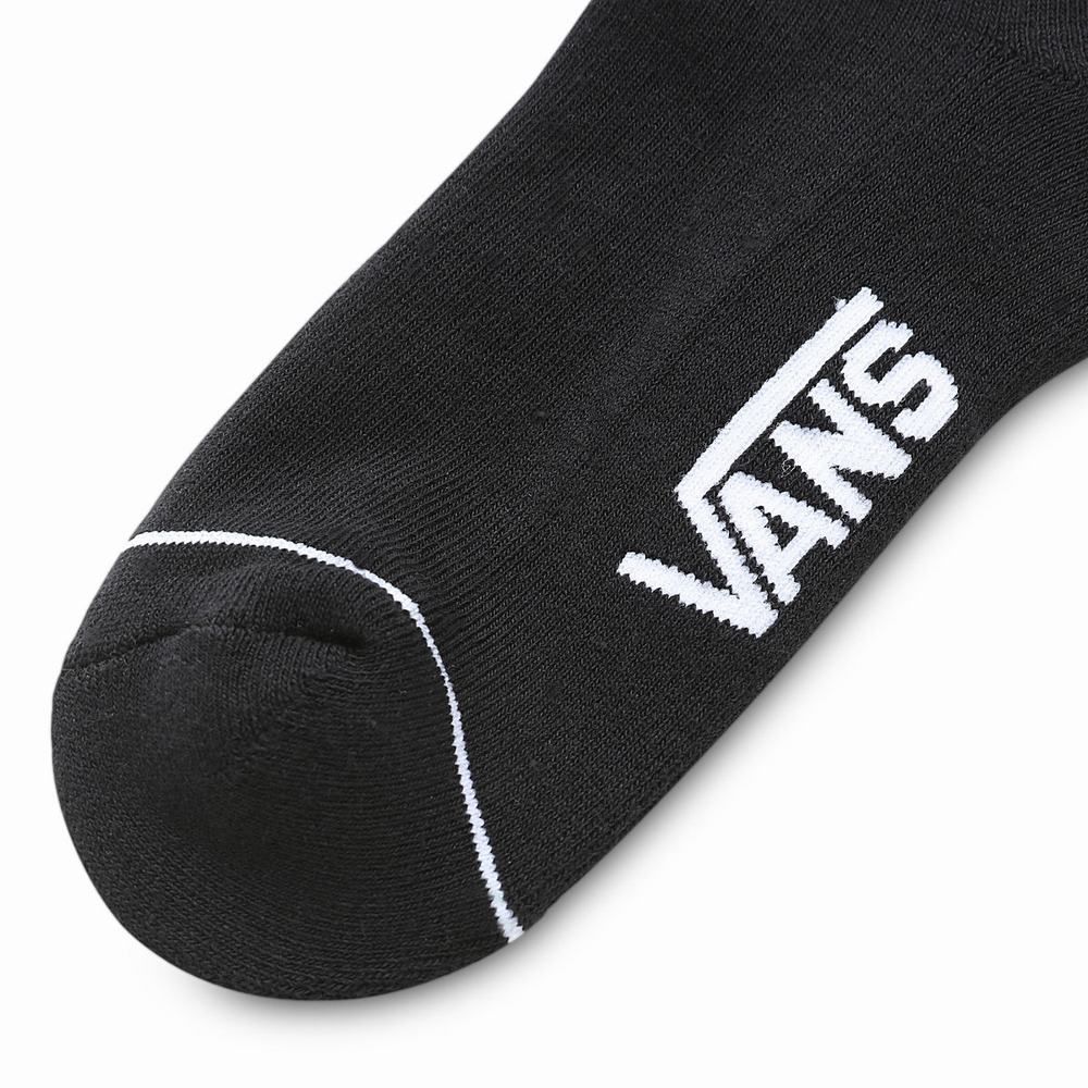 Women's Vans Peek-A-Check Crew (1 pair) Socks Black | USA48750