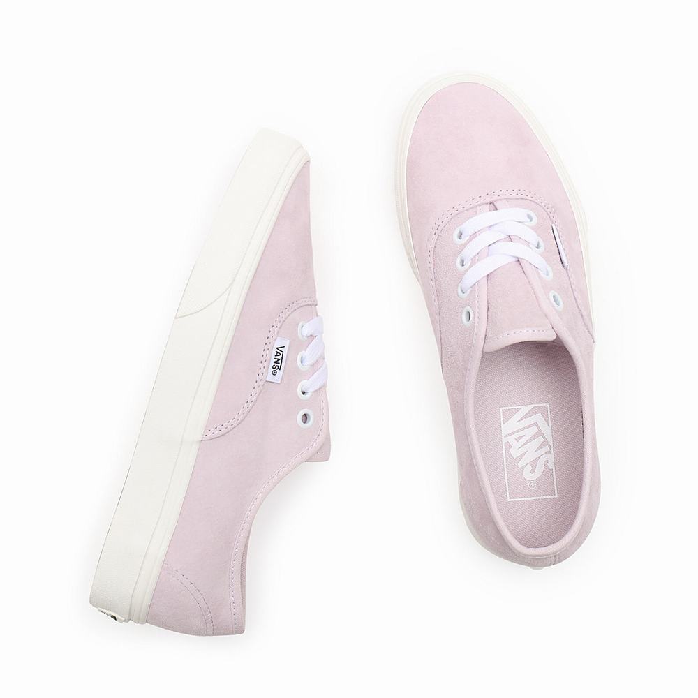 Women's Vans Pig Suede Authentic Sneakers Pink | USA85460