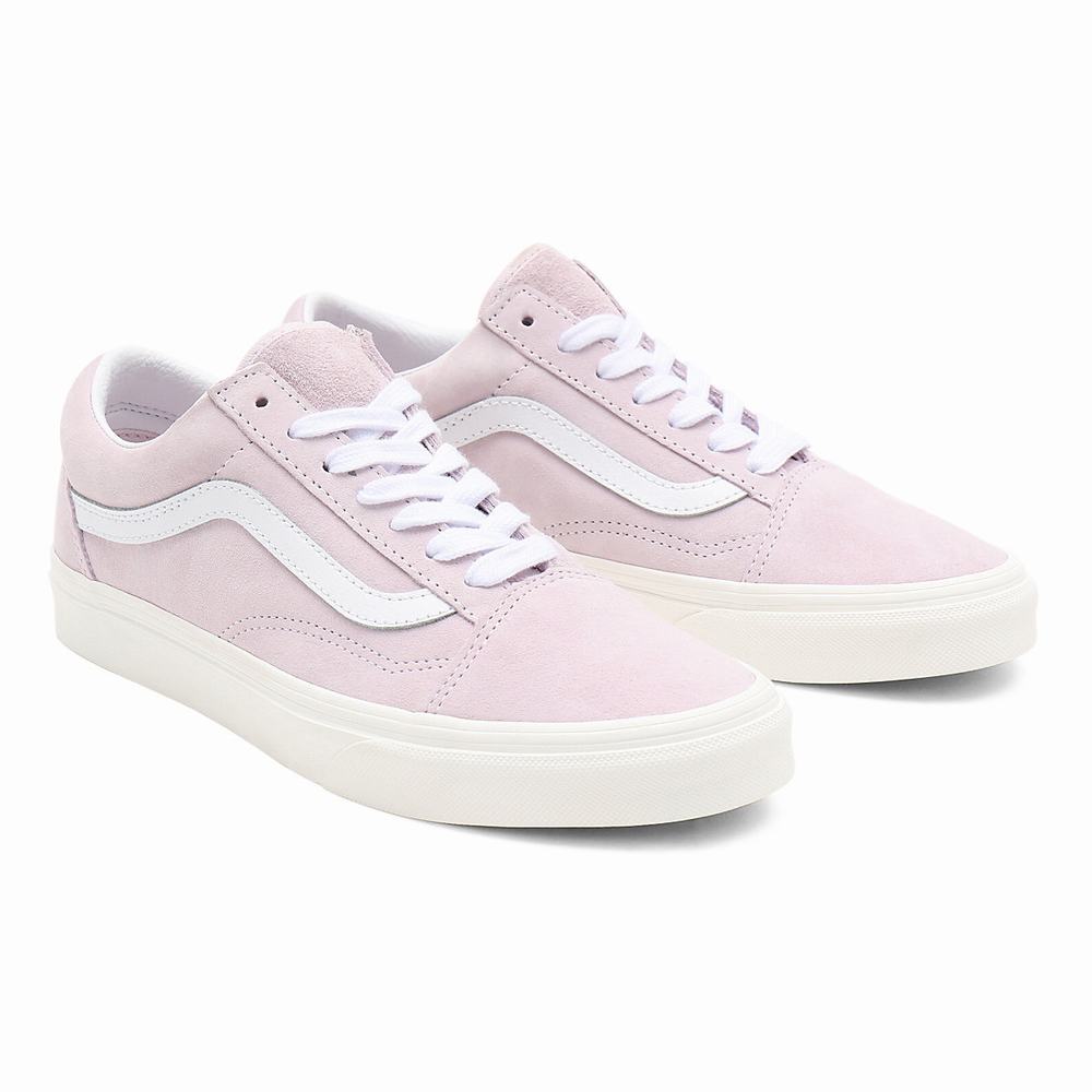 Women\'s Vans Pig Suede Old Skool Sneakers Pink | USA60213