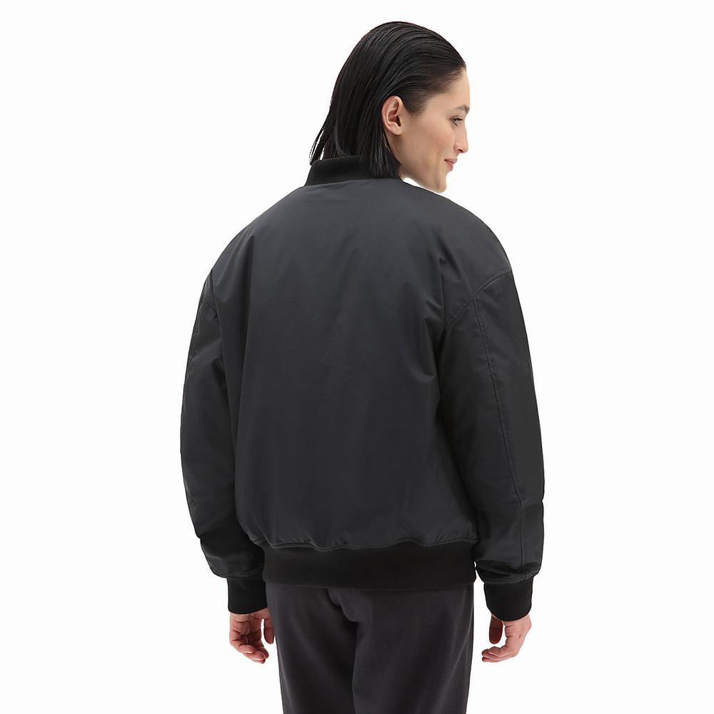 Women's Vans Pilot Crew Jackets Black | USA58706