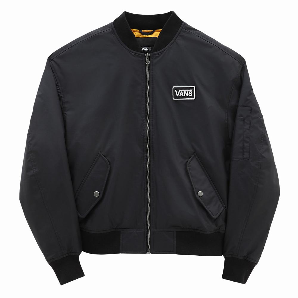 Women's Vans Pilot Crew Jackets Black | USA58706