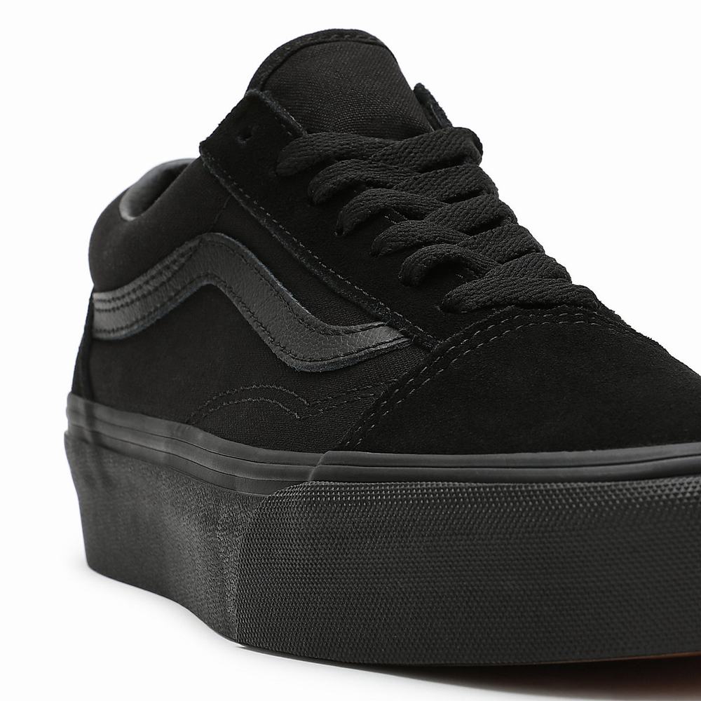 Women's Vans Platform Old Skool Platform Shoes Black | USA25418