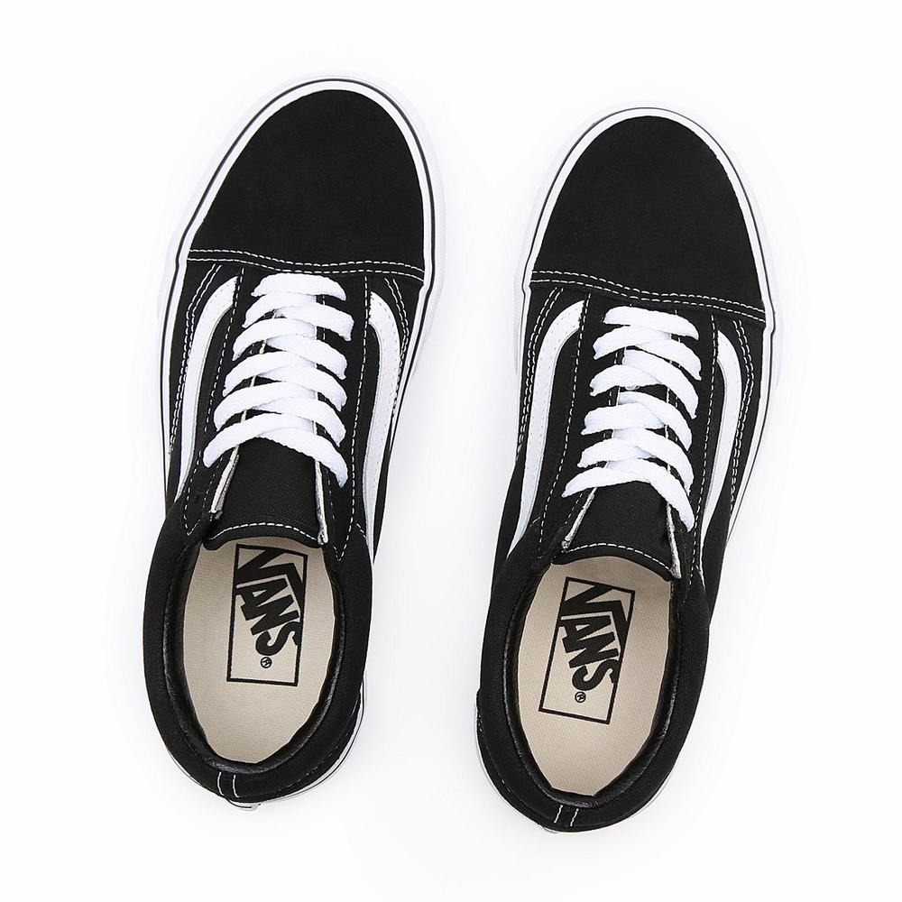 Women's Vans Platform Old Skool Platform Shoes Black | USA68059