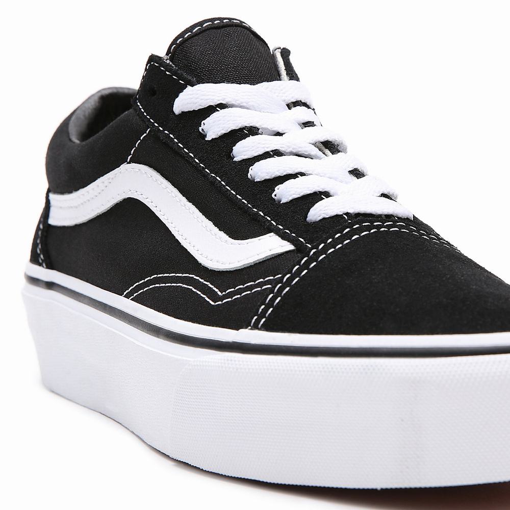 Women's Vans Platform Old Skool Platform Shoes Black | USA68059