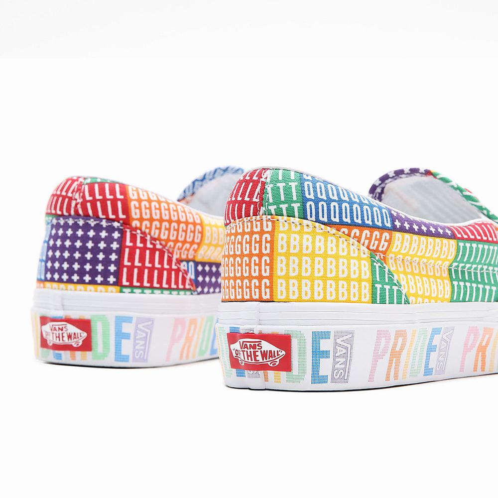 Women's Vans Pride Classic Slip On Shoes Multicolor | USA68370