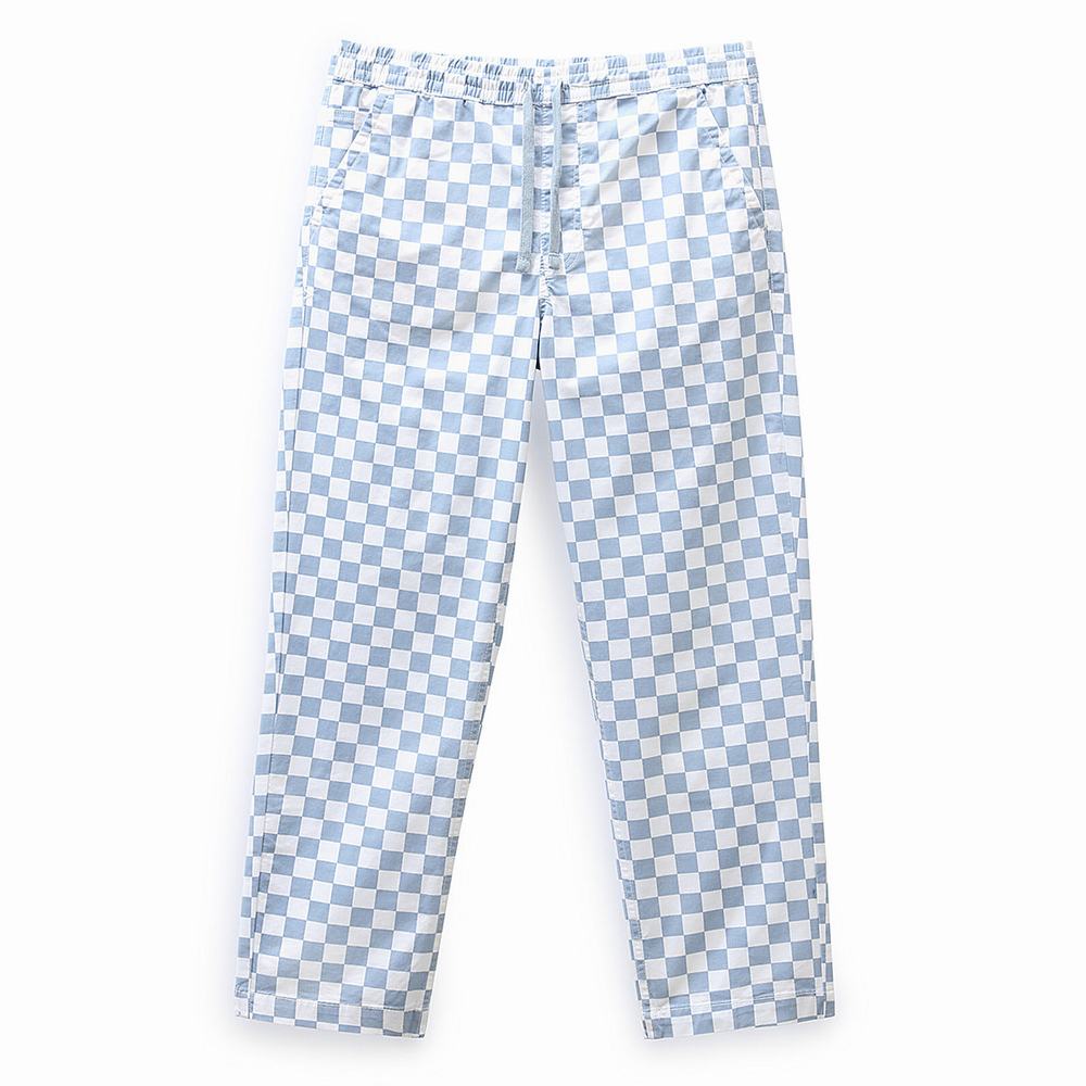 Women's Vans Range Print Relaxed Pants Blue | USA75062