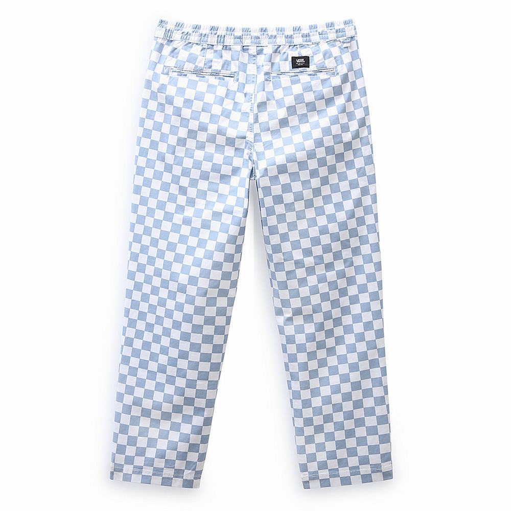 Women's Vans Range Print Relaxed Pants Blue | USA75062