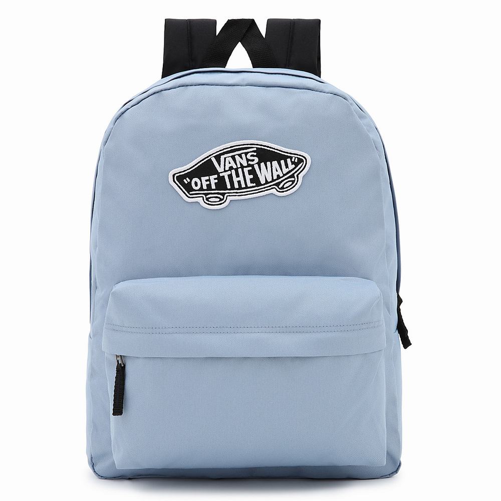 Women\'s Vans Realm Backpacks Blue | USA97362