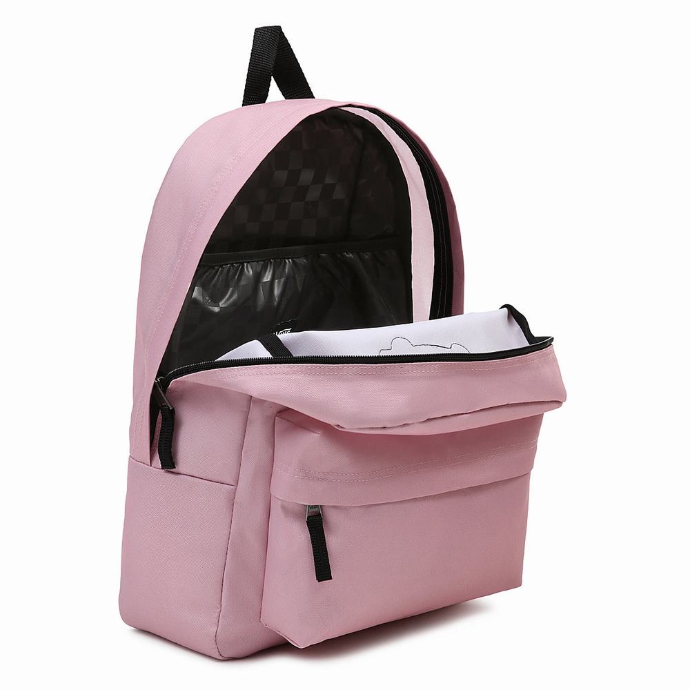 Women's Vans Realm Backpacks Pink | USA57012