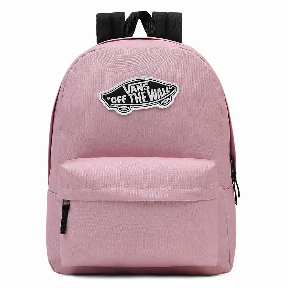 Women\'s Vans Realm Backpacks Pink | USA57012