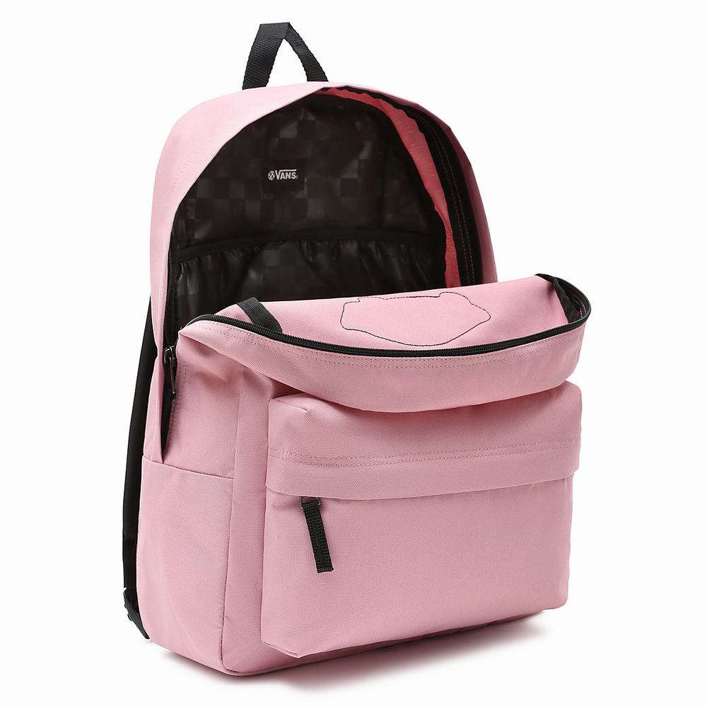 Women's Vans Realm Backpacks Pink | USA71362