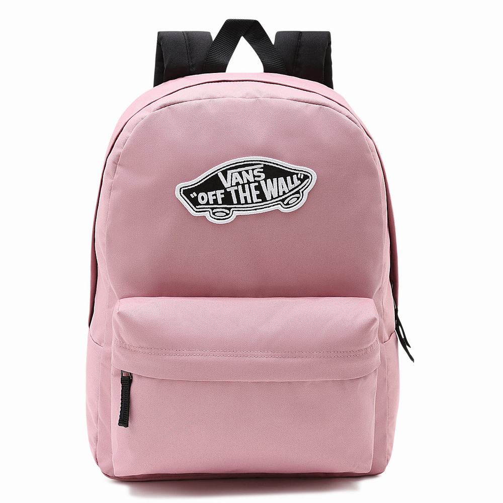 Women\'s Vans Realm Backpacks Pink | USA71362