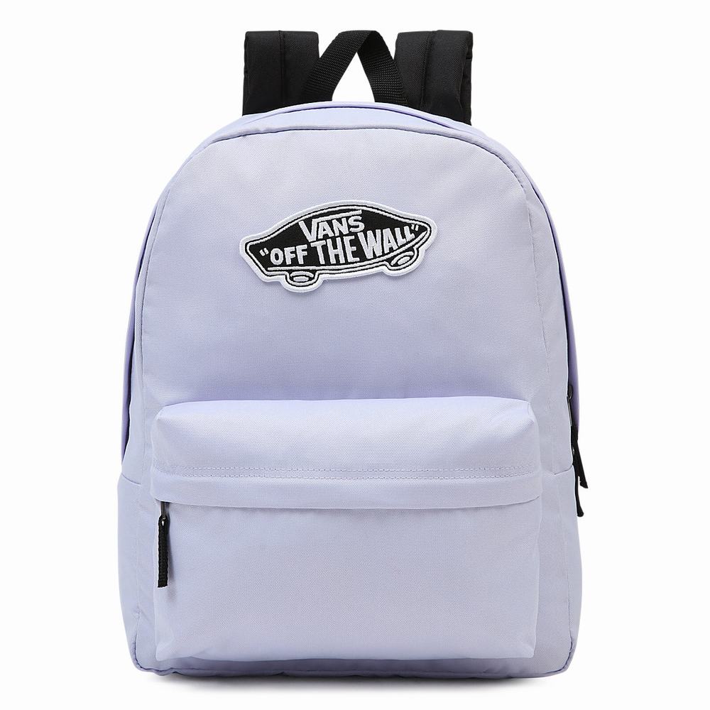 Women\'s Vans Realm Backpacks Purple | USA59186