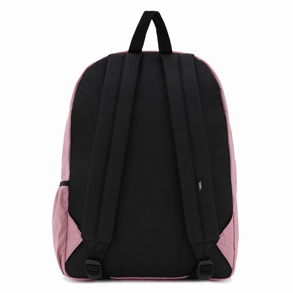 Women's Vans Realm Flying V Backpacks Pink | USA53028