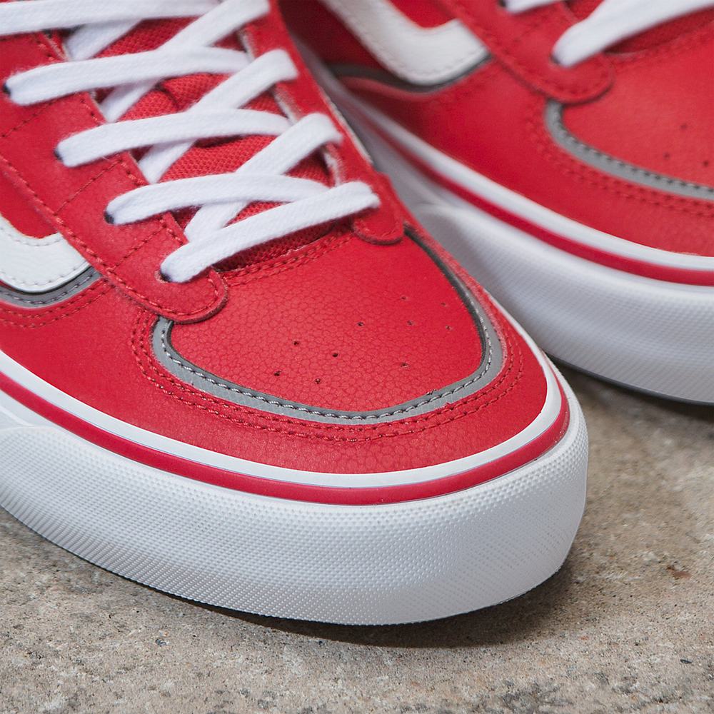 Women's Vans Rowley Sneakers Red / White | USA37861