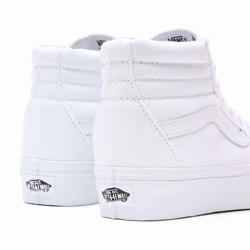 Women's Vans SK8-Hi Platform 2.0 Platform Shoes White | USA46158