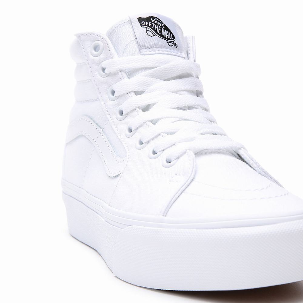 Women's Vans SK8-Hi Platform 2.0 Platform Shoes White | USA46158