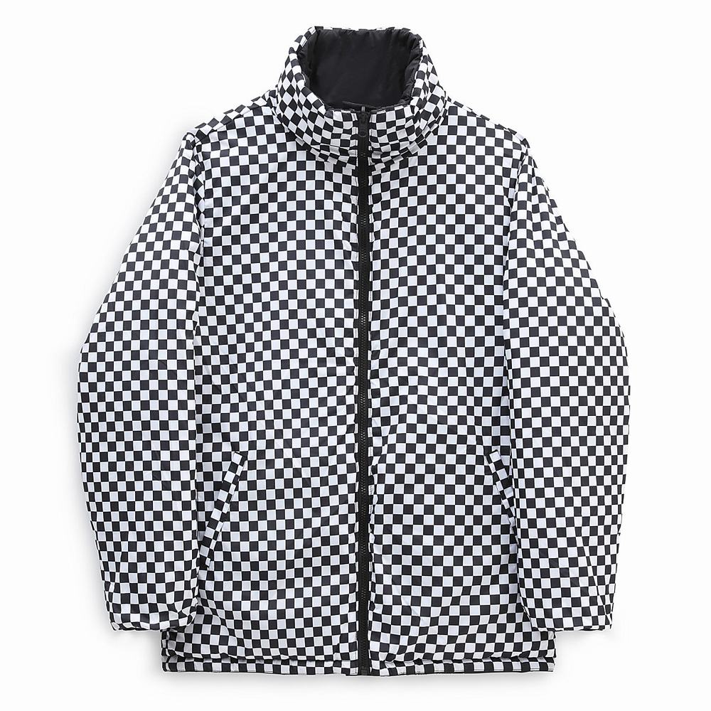 Women's Vans Send It Reversible MTE Puffer Jackets Black | USA02678