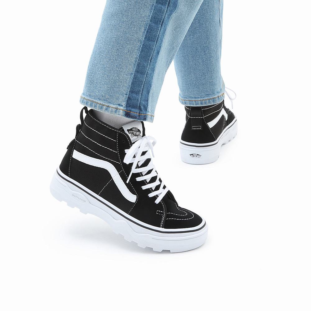 Women's Vans Sentry Sk8-Hi WC Sneakers Black | USA30589