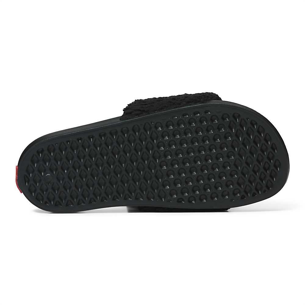 Women's Vans Sherpa La Costa Slide-On Slides Black | USA96752