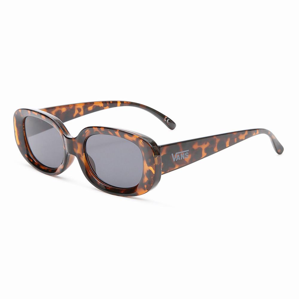 Women's Vans Showstopper Sunglasses Brown | USA58261