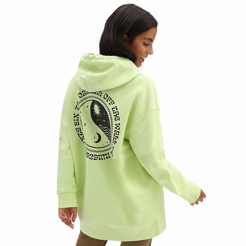 Women\'s Vans Side By Side Hoodie Green | USA20618