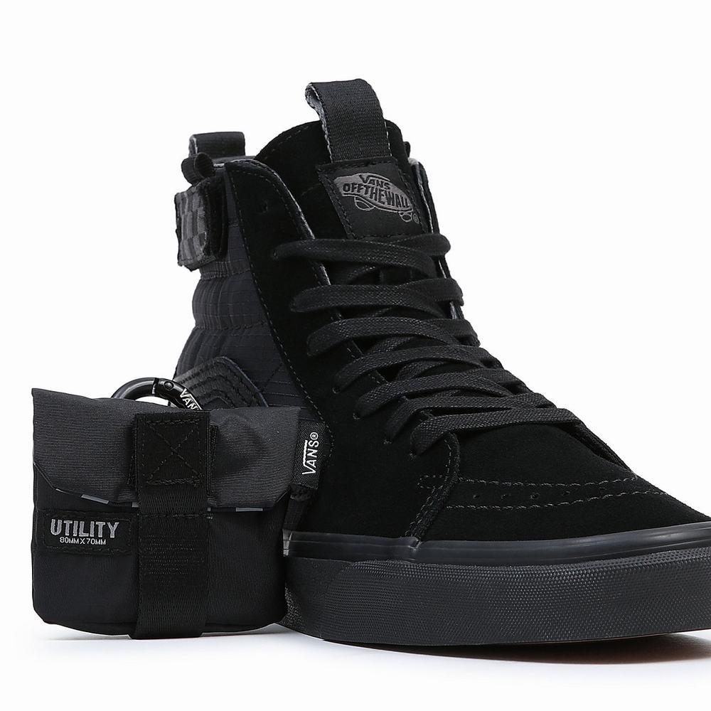 Women's Vans Sk8-Hi Cmty Sneakers Black | USA23905