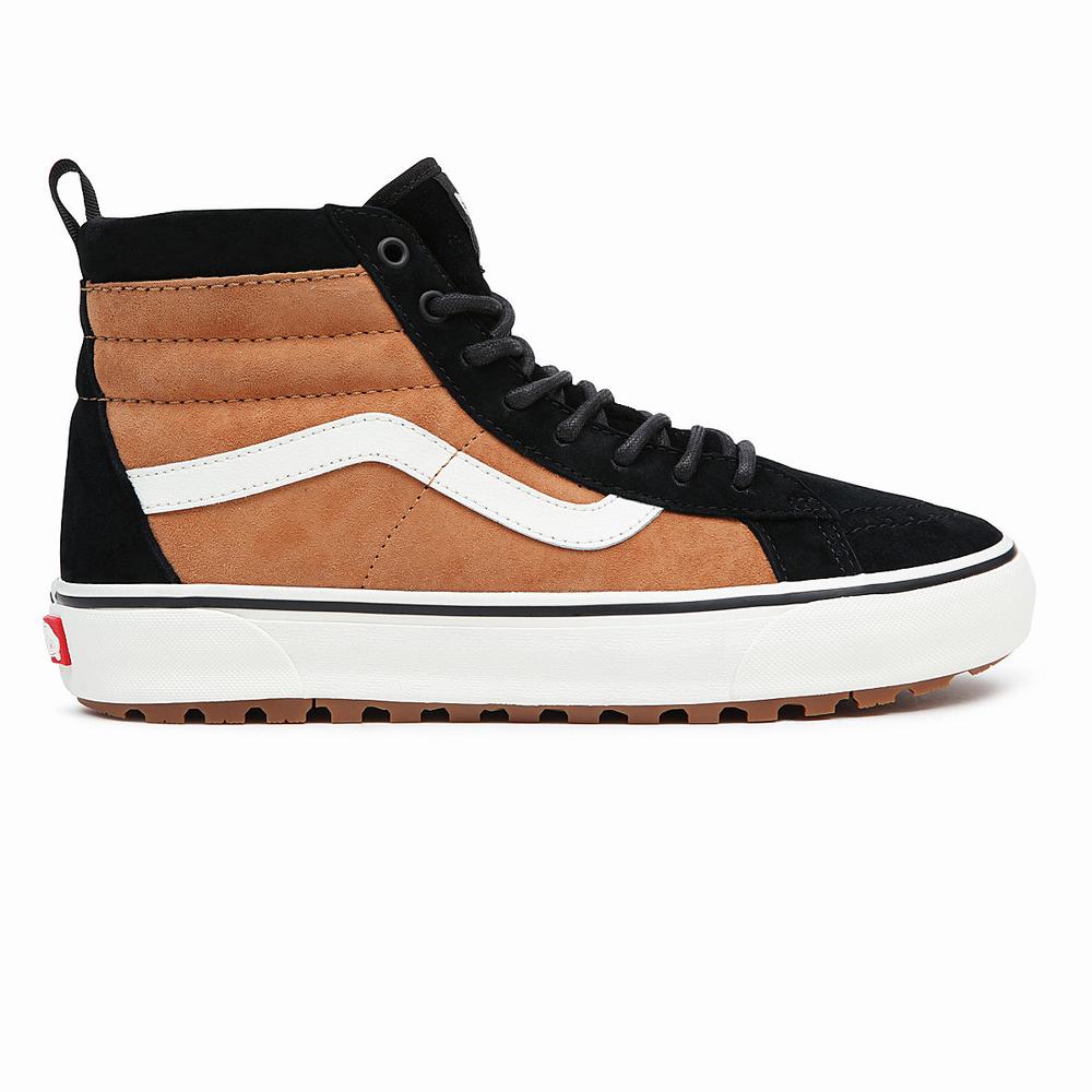 Women's Vans Sk8-Hi MTE-1 Sneakers Black / Brown | USA53798