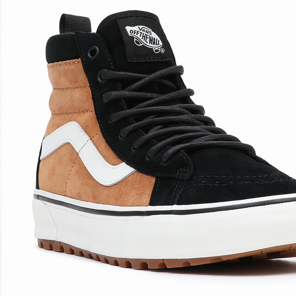 Women's Vans Sk8-Hi MTE-1 Sneakers Black / Brown | USA53798