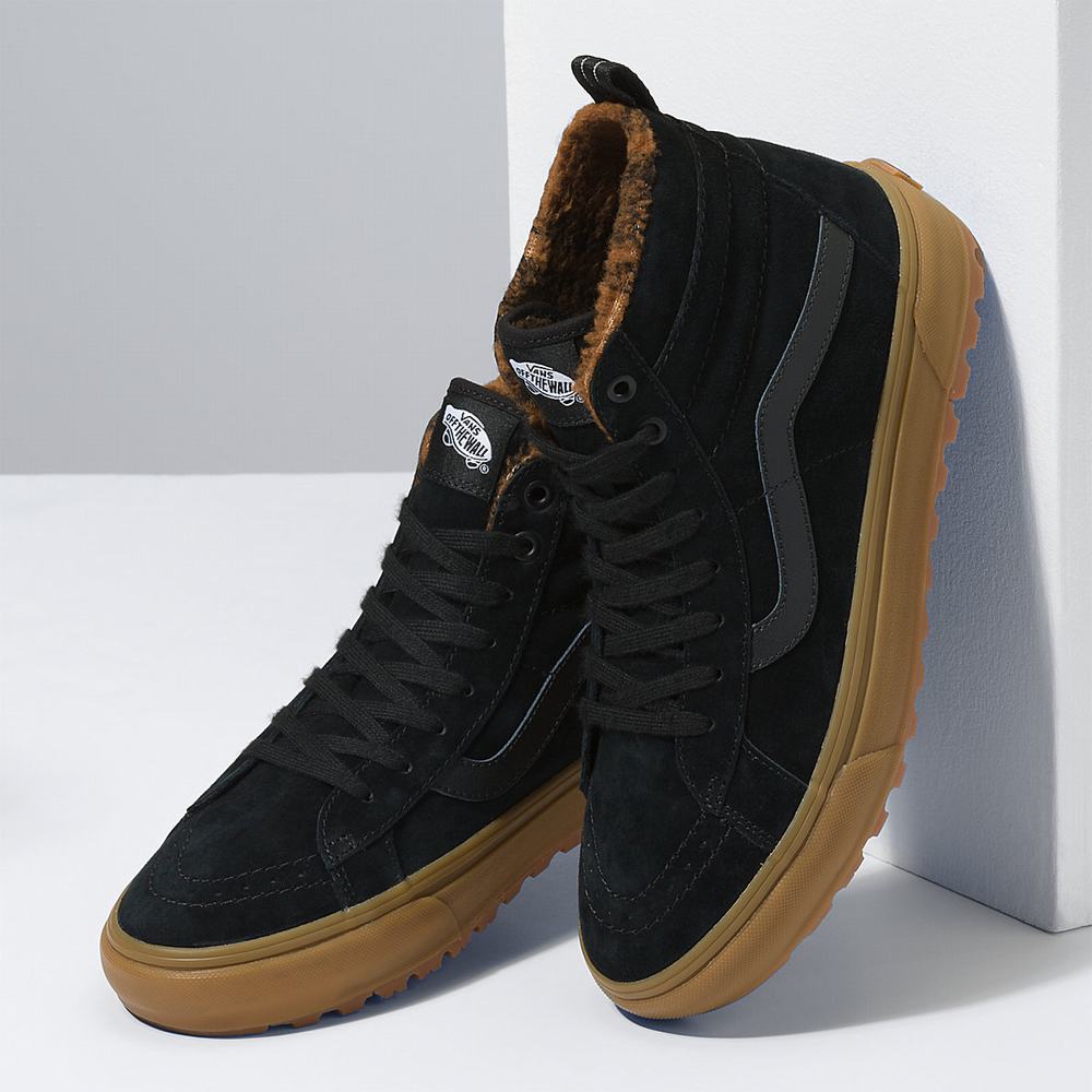 Women's Vans Sk8-Hi MTE-1 Sneakers Black | USA82146