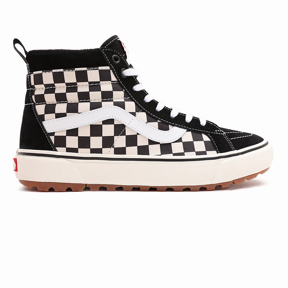 Women's Vans Sk8-Hi MTE-1 Sneakers Black / White | USA83402