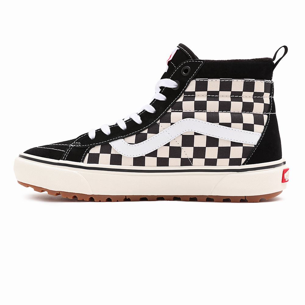 Women's Vans Sk8-Hi MTE-1 Sneakers Black / White | USA83402