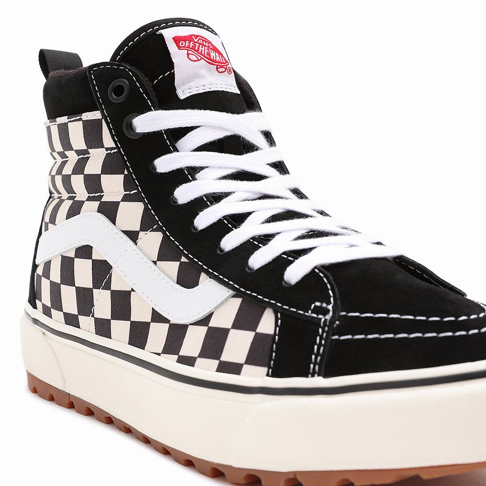 Women's Vans Sk8-Hi MTE-1 Sneakers Black / White | USA83402