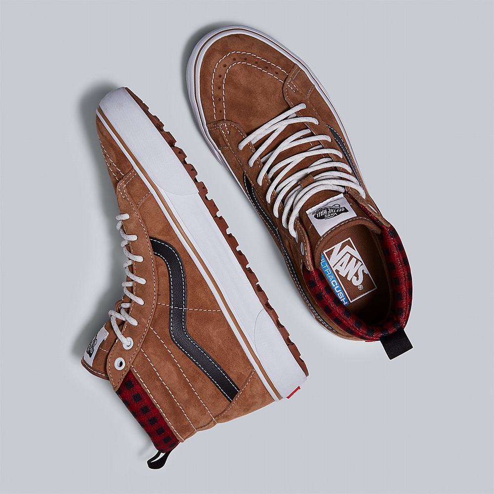 Women's Vans Sk8-Hi MTE-1 Sneakers Brown | USA45186