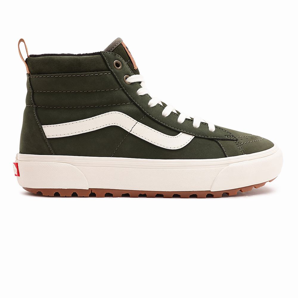 Women's Vans Sk8-Hi MTE-1 Sneakers Green | USA29781