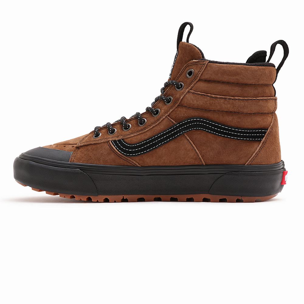 Women's Vans Sk8-Hi MTE-2 Sneakers Brown | USA83756