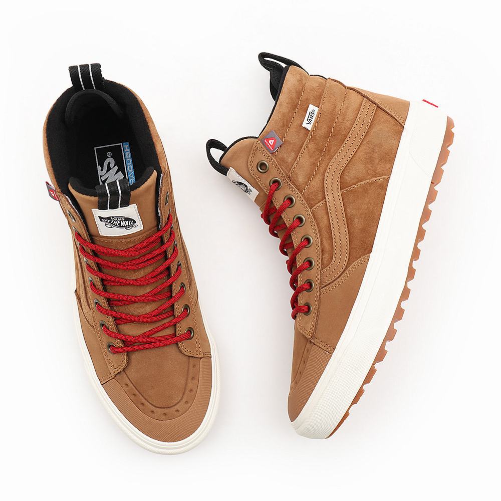 Women's Vans Sk8-Hi MTE-2 Sneakers Brown | USA84105