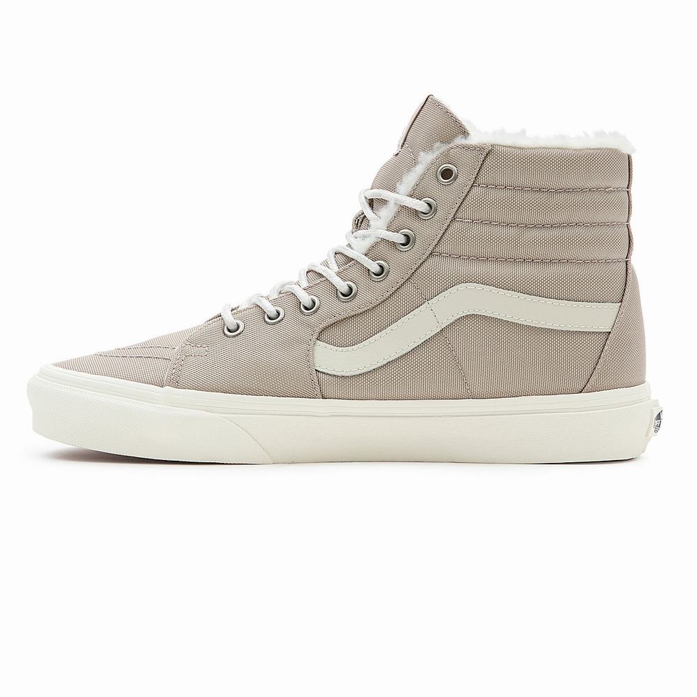 Women's Vans Sk8-Hi Sneakers Beige | USA54276