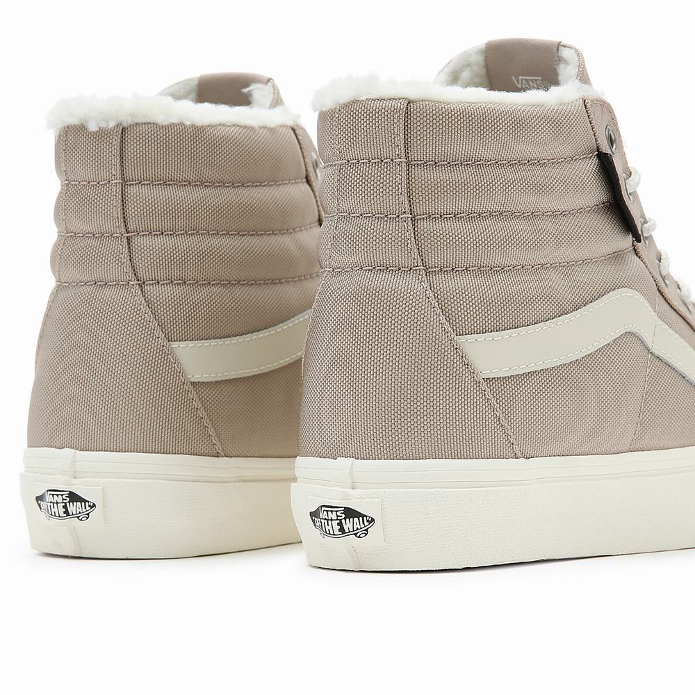 Women's Vans Sk8-Hi Sneakers Beige | USA54276