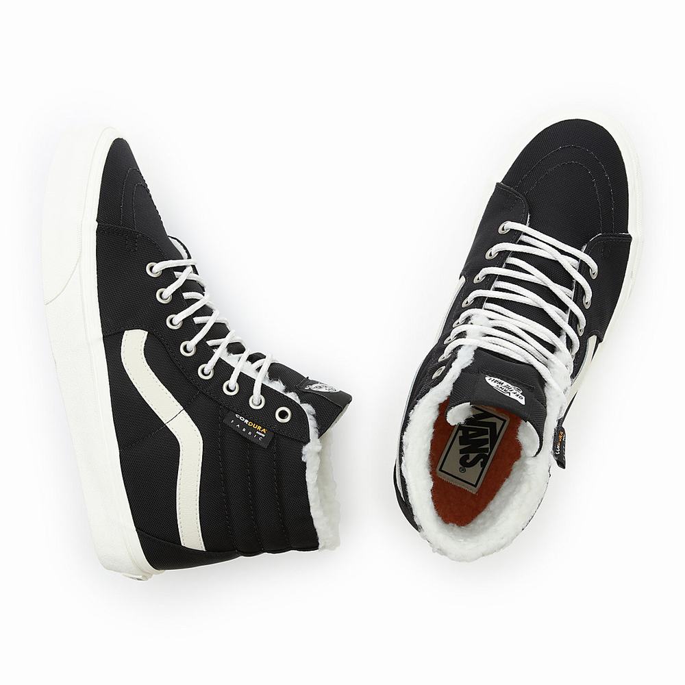 Women's Vans Sk8-Hi Sneakers Black | USA05418