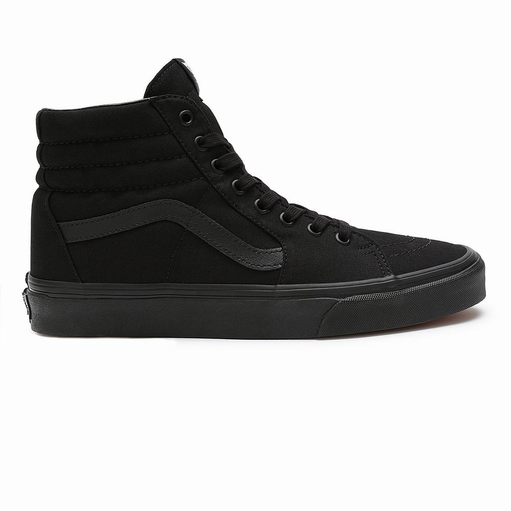 Women's Vans Sk8-Hi Sneakers Black | USA19657