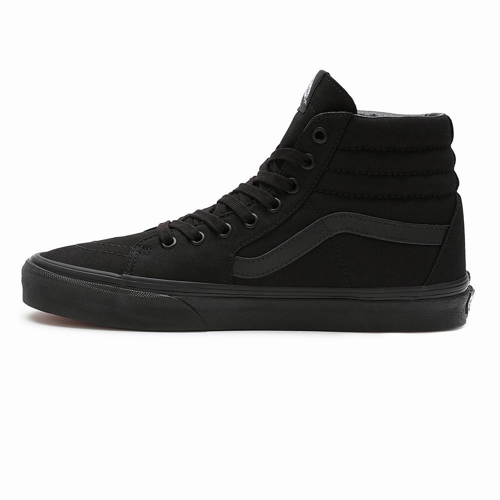 Women's Vans Sk8-Hi Sneakers Black | USA19657