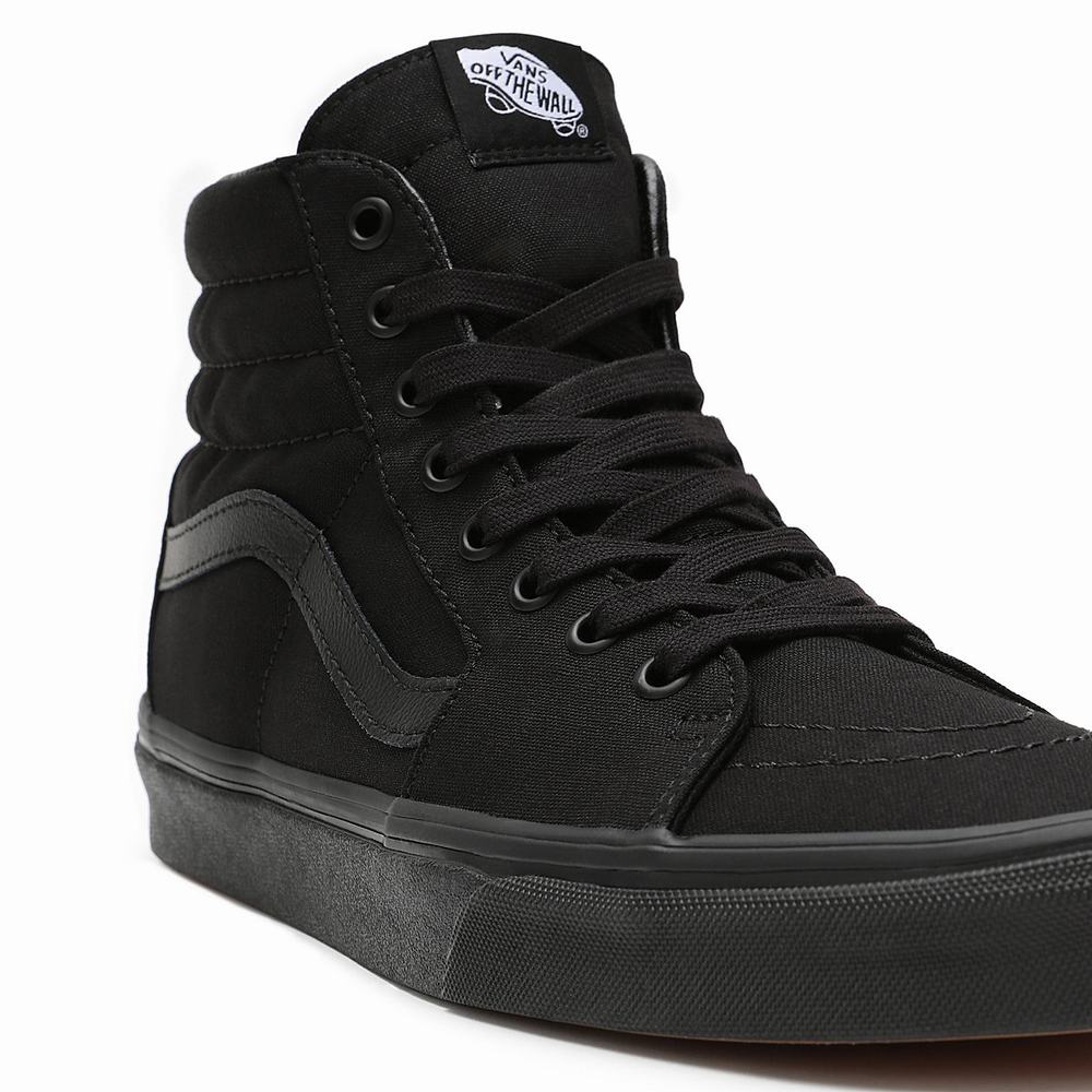 Women's Vans Sk8-Hi Sneakers Black | USA19657