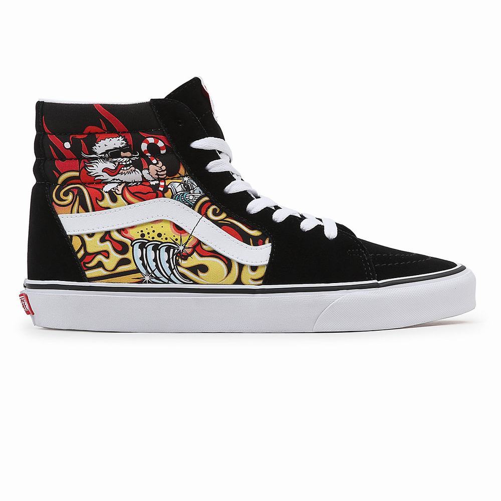 Women's Vans Sk8-Hi Sneakers Black | USA82495