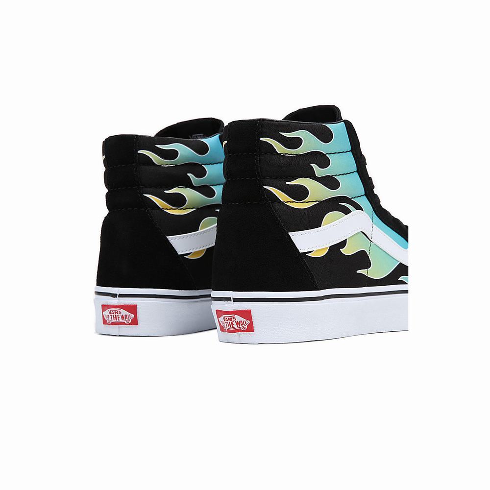 Women's Vans Sk8-Hi Sneakers Blue / Black | USA54370