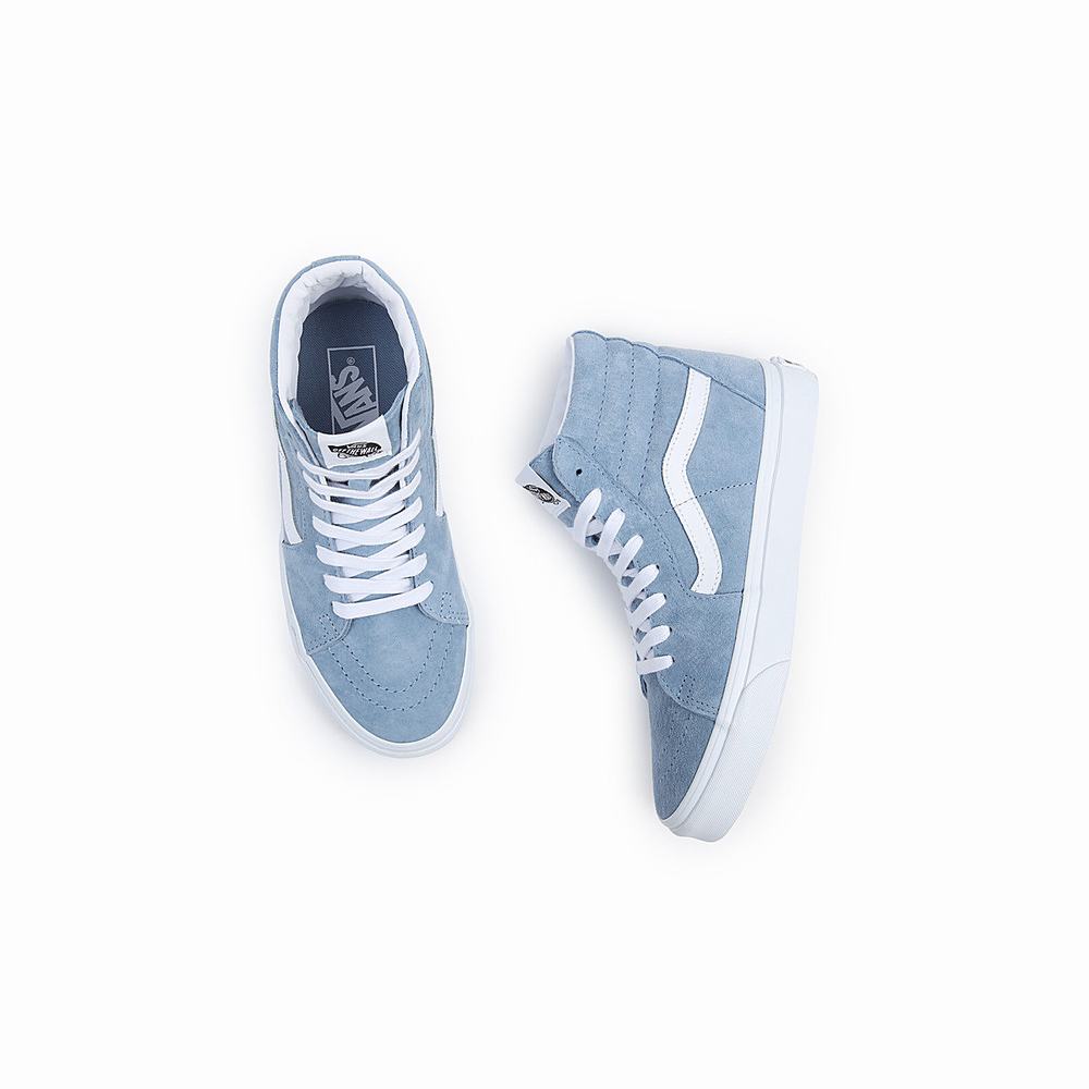 Women's Vans Sk8-Hi Sneakers Blue | USA72401