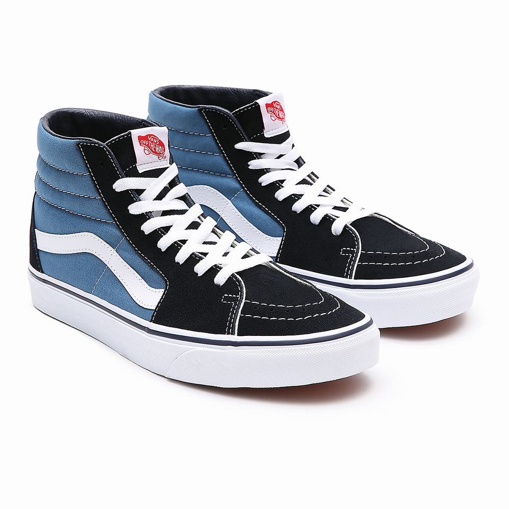 Women\'s Vans Sk8-Hi Sneakers Blue | USA91540