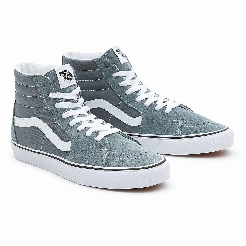 Women\'s Vans Sk8-Hi Sneakers Blue | USA95176